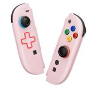 eXtremeRate Coque pour Switch 2 Joycon Plaque Avant/Arrière + Boutons Complet - Rose