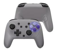 eXtremeRate Coque pour Switch 2 Pro Manette,Coque Avant Arrière avec Joystick Analogique & Boutons de Remplacement pour Nintendo Switch 2 Pro Controller-Snes Classique