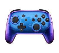 eXtremeRate Coque pour Switch Pro Manette,Shell Avant Arrière Poignées Grips pour Nintendo Switch Pro Controller-Caméléon Violet Bleu