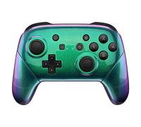 eXtremeRate Coque pour Switch Pro Manette,Shell Avant Arrière Poignées Grips pour Nintendo Switch Pro Controller-Caméléon Violet Vert