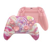 eXtremeRate Coque pour Xbox Series X/S Manette avec Bouton Complète & Grip Antidérapant en Caoutchoutée & Gâchette,ASR Version Coque Plaque Avant & Arrière pour Xbox Core Controller,Méduse Rose