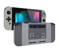 eXtremeRate Coque Remplacement avec Boutons Complete pour Nintendo Switch Dpad Version, Coque Bouton Support Customisé pour Nintendo Switch Console Joycons, SFC Snes Classique EU