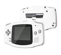 eXtremeRate Coque Remplacement avec Boutons Couverture Complete pour Gameboy Advance GBA, Compatible avec IPS et LCD Standard, Console et écran IPS Non Incluse-Blanc