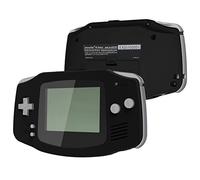 eXtremeRate Coque Remplacement avec Boutons Couverture Complete pour Gameboy Advance GBA, Compatible avec IPS et LCD Standard, Console et écran IPS Non Incluse-Noir