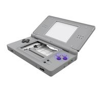 eXtremeRate Coque Remplacement Complète pour Nintendo DS Lite, Coque Etui avec Bouton de Remplacement pour Nintendo DS Lite, Console Pas Incluse, Classic Snes Style