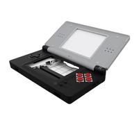 eXtremeRate Coque Remplacement Complète pour Nintendo DS Lite, Coque Etui avec Bouton de Remplacement pour Nintendo DS Lite, Console Pas Incluse, Classic NES Style