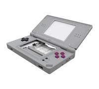 eXtremeRate Coque Remplacement Complète pour Nintendo DS Lite, Coque Etui avec Bouton de Remplacement pour Nintendo DS Lite, Console Pas Incluse, Classic 1989 GB DMG-01