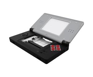 eXtremeRate Coque Remplacement Complète pour Nintendo DS Lite, Coque Etui avec Bouton de Remplacement pour Nintendo DS Lite, Console Pas Incluse, Classic NES Style