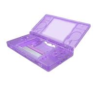 eXtremeRate Coque Remplacement Complète pour Nintendo DS Lite, Coque pour Nintendo DS Lite Console Portable avec Bouton de Remplacement Transparent Violet, Console Non Incluse