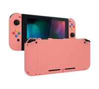 eXtremeRate Coque Remplacement pour Nintendo Switch avec Boutons Complete, Shell pour Switch Console Joycons-Corail