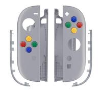 eXtremeRate Coque Remplacement pour Switch 2 + Boutons pour Nintendo Switch Joycon 2 - Nouvel Espoir Gris