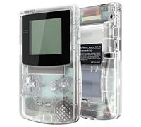 eXtremeRate Coque Série Transparente avec Boutons pour Gameboy Color GBC, Compatible avec GBC OSD IPS & Regular IPS & Standard LCD, Console et Écran Non Inclus-Clair Transparent