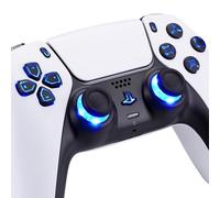 eXtremeRate DTF V3 LED Kit pour ps5 Manette,Lumineux Boutons pour ps5 Manette BDM-030/040/050/060,D-Pad Thumbstick Share Option Home Face,7 Couleurs 9 Modes - Noir