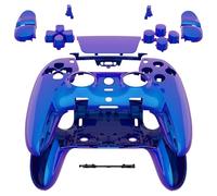 eXtremeRate Ensemble Complet de Boutons et pavé Tactile Compatible avec Manette PS5 Edge, caméléon Violet/Bleu - Garniture décorative de Rechange Compatible avec Manette PS5 Edge