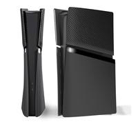 eXtremeRate eXcover Façade Coque pour ps5 Slim Console,Plaques Couvercle Latérale pour ps5 Slim Digital Edition Faceplate de Remplacement avec Orifice Ventilateur-Noir
