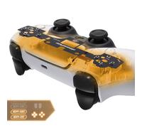 eXtremeRate Face Clicky Kit Manette pour ps5 BDM-010 BDM-020,Kit de Boutons Face Tactiles Silicone pour ps5 Controller BDM-020 010,Kit Clic de Souris pour ps5 Boutons d'Action Dpad-Pas de Manette