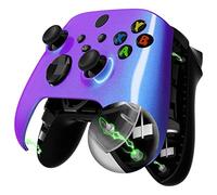 eXtremeRate FaceMag Coque Avant de Remplacement Magnétique pour Xbox Series X/S Manette, Coque Avant avec Anneaux pour Xbox Series X/S/Core Modèle 1914 - Manette Non Incluse - Caméléon Bleu Violet