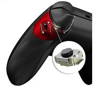 eXtremeRate Flexor Clicky Kit pour Xbox Series X & S, Grips avec Gâchette pour Xbox Series X & S Manette, Poignée Ergonomique Antidérapante avec Trigger Stop, Rouge Écarlate