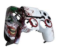 eXtremeRate Ghost Coque pour ps4 Manette avec Pavé Tactile pour ps4 Slim Pro JDM-040/050/055, Manette Non Incluse,Haha