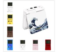 eXtremeRate IPS Ready Coque de boîtier de remplacement personnalisée améliorée pour Gameboy Advance SP GBA SP pour IPS et LCD standard - Noir The Great Wave