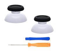 eXtremeRate Joystick pour ps5 Manette Accessoires,Stick Analogique pour ps4 Manette,Bâtons de Pouce-Noir&Blanc
