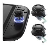 eXtremeRate Joysticks Analogique 3D pour Nintendo Switch 2,Remplacement Joystick pour Joycon 2,Thumb Stick pour Switch 2 Joycon avec Outils de Reparation,Multicolore-Noir