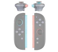 eXtremeRate Kit Complet de Boutons de Remplacement DIY pour Switch Joycon 2 Accessoires - Touches Directionnelles ABXY/D-Pad/Boutons + - C Home Capture Release/Gâchettes L R ZL ZR,Nouvel Espoir Gris
