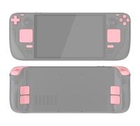 eXtremeRate Kit de Boutons Remplacement pour Steam Deck OLED Console,Boutons Gâchette pour Steam Deck OLED,Boutons Pavé Tactile et ABXY D-Pad pour Steam Deck OLED avec Outils-Rose