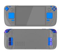 eXtremeRate Kit de Boutons Remplacement pour Steam Deck OLED Console,Boutons Gâchette pour Steam Deck OLED,Boutons Pavé Tactile et ABXY D-Pad pour Steam Deck OLED avec Outils-Caméléon Violet Bleu