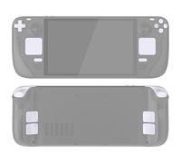 eXtremeRate Kit de Boutons Remplacement pour Steam Deck OLED Console,Boutons Gâchette pour Steam Deck OLED,Boutons Pavé Tactile et ABXY D-Pad pour Steam Deck OLED avec Outils-Blanc