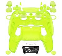 eXtremeRate Luna Coque Complet Boutons Touchpad Cover pour ps5 Manette BDM-030/040/050,Étui de Replacement,Custom Replacement Top Bottom Couvercle Shell pour ps5 Controller,Vert Clair