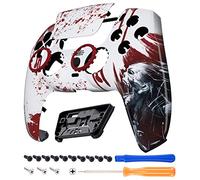 eXtremeRate Luna Coque Manette pour ps5 BDM-010/020/030/040/050/060,Façade pour ps5 Controller avec Pavé Tactile-Zombie de Sang