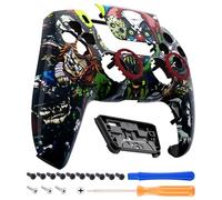 eXtremeRate Luna Coque Manette pour ps5 BDM-010/020/030/040/050/060,Façade pour ps5 Controller avec Pavé Tactile-La Fête Effrayante