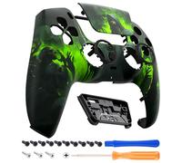 eXtremeRate Luna Coque Manette pour ps5 BDM-010/020/030/040/050,Façade pour ps5 Controller avec Pavé Tactile-Noir Carnaval