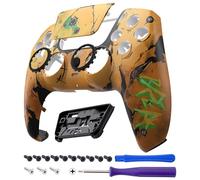 eXtremeRate Luna Coque Manette pour ps5 BDM-010/020/030/040/050,Façade pour ps5 Controller avec Pavé Tactile-Terre Désolée