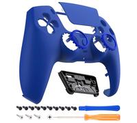 eXtremeRate Luna Coque pour ps5 Manette BDM-010/020/030/040/050,Façade Redessinée Remplacement avec Pavé Tactile pour ps5 Manette-Bleu
