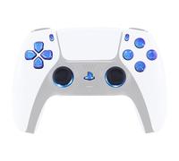 eXtremeRate Multi-Couleurs Lumineux Boutons pour ps5 Manette BDM-030/040/050, D-Pad Thumbstick Share Option Home Face 7 Couleurs 9 Modes, DTF V3 LED Kit pour ps5 Manette, Caméléon Violet Bleu