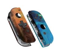 eXtremeRate Orange Star Universe - Boîtier de Manette Portable (Version D-Pad) avec Boutons complets, à Assembler soi-même pour Nintendo Switch Joycon & Switch OLED Joy Con