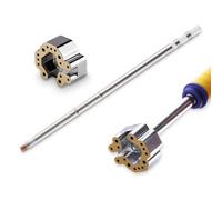eXtremeRate Outils de Réparation pour Module Capteur de Joystick 3D,Fer à Souder avec Bâton Chauffant pour ps5/pour ps4/Xbox One/Series S X/pour Switch Pro,Compatible avec Station de Soudage T12,13mm