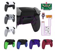 eXtremeRate - palettes arrière programmables RISE V3, Kit de remap pour contrôleur ps5 BDM-030/040/050, carte de mise à niveau, coque arrière, bouton arrière Rubberized Nova Pink