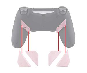 eXtremeRate Palettes Boutons de Remplacement pour ps4 Manette Dawn Remap Kit, Boutons Arrière K1 K2 K3 K4 pour ps4 Controller, Rose