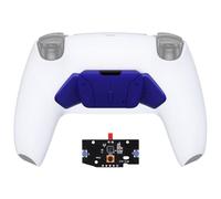 eXtremeRate Palettes pour ps5 Manette Rise& RISE4 Remap Kit Boutons Arrière K1 K2 K3 K4 avec PCB Carte Remplacement,Câbles et Manette Non Inclus-Bleu Cobalt,Pas Un Remap Kit Complet