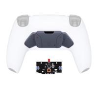 eXtremeRate Palettes pour ps5 Manette Rise& RISE4 Remap Kit Boutons Arrière K1 K2 K3 K4 avec PCB Carte Remplacement,Câbles et Manette Non Inclus-Argent Sterling,Pas Un Remap Kit Complet