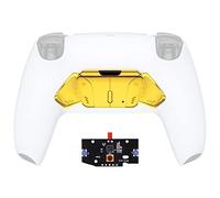 eXtremeRate Palettes pour ps5 Manette Rise& RISE4 Remap Kit Boutons Arrière K1 K2 K3 K4 avec PCB Carte Remplacement,Câbles et Manette Non Inclus-Doré,Pas Un Remap Kit Complet
