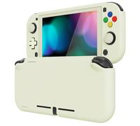 eXtremeRate PlayVital Coque de Protection pour Nintendo Switch Lite | avec Capuchon Joystick pour Nintendo Switch Lite et Cover Boutons & Protecteur d'Écran Verre Trempé-Jaune Antique