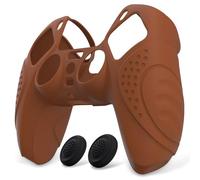 eXtremeRate PlayVital Protection Manette pour ps5 Coque,Brun Signal | Housse Silicone avec Capuchon Joystick pour ps5 Controller Accessoire Cover Skin Antidérapante-Édition Guardian