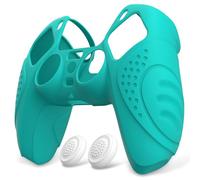 eXtremeRate PlayVital Protection Manette pour ps5 Coque,Vert Clair | Housse Silicone avec Capuchon Joystick pour ps5 Controller Accessoire Cover Skin Antidérapante-Édition Guardian