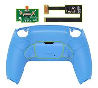 eXtremeRate Rise 2.0 Remap Kit Programmable pour ps5 Manette BDM-010&020, Coque Arrière Redessinée avec 2 Palette pour ps5 Manette, Carte améliorée, Bleu Starlight