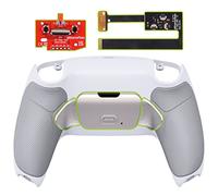 eXtremeRate Rise 2.0 Remap Kit Programmable pour ps5 Manette BDM-010&020, Coque Arrière Redessinée avec 2 Palette Métal pour ps5 Controller, Carte améliorée, Blanche Pur