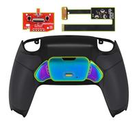 eXtremeRate Rise 2.0 Remap Kit Programmable pour ps5 Manette BDM-010&020, Coque Arrière Redessinée avec 2 Palette Métal pour ps5 Controller, Carte améliorée, Métal Bleu Vert Violet et Noir